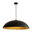 Load image into Gallery viewer, Farmhouze Light - Modern Farmhouse Black Saucer Oversized Dome Pendant - Chandelier - 30.7 in -