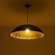 Load image into Gallery viewer, Farmhouze Light - Modern Farmhouse Black Saucer Oversized Dome Pendant - Chandelier - 30.7 in -