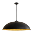 Load image into Gallery viewer, Farmhouze Light - Modern Farmhouse Black Saucer Oversized Dome Pendant - Chandelier - 30.7 in -