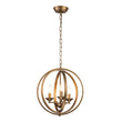 Load image into Gallery viewer, Farmhouze Light - Modern Farmhouse Candle Style Metal Orb Chandelier - Chandelier - Brass -