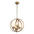 Load image into Gallery viewer, Farmhouze Light - Modern Farmhouse Candle Style Metal Orb Chandelier - Chandelier - Brass -