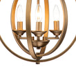 Load image into Gallery viewer, Farmhouze Light - Modern Farmhouse Candle Style Metal Orb Chandelier - Chandelier - Brass -