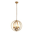 Load image into Gallery viewer, Farmhouze Light - Modern Farmhouse Candle Style Metal Orb Chandelier - Chandelier - Brass -