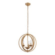 Load image into Gallery viewer, Farmhouze Light - Modern Farmhouse Candle Style Metal Orb Chandelier - Chandelier - Gold -