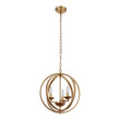 Load image into Gallery viewer, Farmhouze Light - Modern Farmhouse Candle Style Metal Orb Chandelier - Chandelier - Gold -