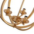 Load image into Gallery viewer, Farmhouze Light - Modern Farmhouse Candle Style Metal Orb Chandelier - Chandelier - Gold -