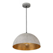 Load image into Gallery viewer, Farmhouze Light - Modern Farmhouse Oversized Dome Pendant - Chandelier - Grey White - 15 in. - M