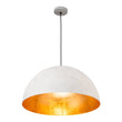 Load image into Gallery viewer, Farmhouze Light - Modern Farmhouse Oversized Dome Pendant - Chandelier - Grey White - 23 in. - L