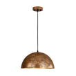 Load image into Gallery viewer, Farmhouze Light - Modern Farmhouse Oversized Dome Pendant - Chandelier - Rusty Gold - 15 in. - M