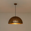 Load image into Gallery viewer, Farmhouze Light - Modern Farmhouse Oversized Dome Pendant - Chandelier - Rusty Gold - 23 in. - L