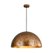 Load image into Gallery viewer, Farmhouze Light - Modern Farmhouse Oversized Dome Pendant - Chandelier - Rusty Gold - 23 in. - L