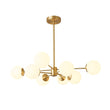 Load image into Gallery viewer, Farmhouze Light - Modern Frosted Glass Bubble Brass Sputnik Chandelier - Chandelier - 12 - Light -