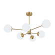 Load image into Gallery viewer, Farmhouze Light - Modern Frosted Glass Bubble Brass Sputnik Chandelier - Chandelier - 6 - Light -
