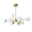 Load image into Gallery viewer, Farmhouze Light - Modern Frosted Glass Bubble Brass Sputnik Chandelier - Chandelier - 8 - Light -