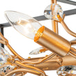 Load image into Gallery viewer, Farmhouze Light - Modern Gold Branch Crystal Black Rectangle Island Chandelier - Chandelier - Black + Gold -