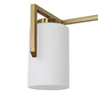 Load image into Gallery viewer, Farmhouze Light - Modern Gold Opal Glass Shade 3 - Light Vanity Lamp - Wall Sconce - Gold -