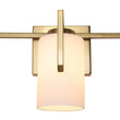 Load image into Gallery viewer, Farmhouze Light - Modern Gold Opal Glass Shade 3 - Light Vanity Lamp - Wall Sconce - Gold -