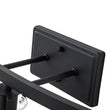 Load image into Gallery viewer, Farmhouze Light - Modern Mid - Century 3 - Light Clear Glass Vanity Wall Lamp - Wall Sconce - Black -