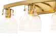 Load image into Gallery viewer, Farmhouze Light - Modern Mid - Century 3 - Light Clear Glass Vanity Wall Lamp - Wall Sconce - Black -
