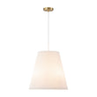 Load image into Gallery viewer, Farmhouze Light - Modern Pleated Linen Tapered Drum Lantern Pendant Light - Chandelier - 17.7 in -