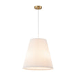 Load image into Gallery viewer, Farmhouze Light - Modern Pleated Linen Tapered Drum Lantern Pendant Light - Chandelier - 17.7 in -