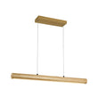 Load image into Gallery viewer, Farmhouze Light - Natural Wood Grain Dimmable LED Wide Linear Island Chandelier - Chandelier - Oak -