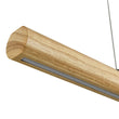Load image into Gallery viewer, Farmhouze Light - Natural Wood Grain Dimmable LED Wide Linear Island Chandelier - Chandelier - Oak -