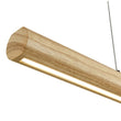 Load image into Gallery viewer, Farmhouze Light - Natural Wood Grain Dimmable LED Wide Linear Island Chandelier - Chandelier - Oak -