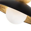 Load image into Gallery viewer, Farmhouze Light-Nordic 1-Light Metal Dome Semi Flush Mount-Ceiling Light-Black-
