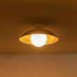 Load image into Gallery viewer, Farmhouze Light-Nordic 1-Light Metal Dome Semi Flush Mount-Ceiling Light-Black-