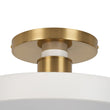 Load image into Gallery viewer, Farmhouze Light - Nordic Dimmable LED White Round Semi Flush Mount - Ceiling Light - White -