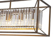 Load image into Gallery viewer, Farmhouze Light - Oil Rubbed Bronze 5 - Light Rectangle Crystal Chandelier - Chandelier - 31.5 in -