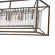 Load image into Gallery viewer, Farmhouze Light - Oil Rubbed Bronze 5 - Light Rectangle Crystal Chandelier - Chandelier - 31.5 in -