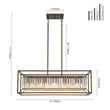 Load image into Gallery viewer, Farmhouze Light - Oil Rubbed Bronze 5 - Light Rectangle Crystal Chandelier - Chandelier - 31.5 in -