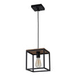 Load image into Gallery viewer, Farmhouze Light - OpenBox - 1 - Light Black Metal Square Lantern Pendant Light - Pendant - Black -