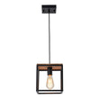 Load image into Gallery viewer, Farmhouze Light - OpenBox - 1 - Light Black Metal Square Lantern Pendant Light - Pendant - Black -