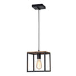 Load image into Gallery viewer, Farmhouze Light - OpenBox - 1 - Light Black Metal Square Lantern Pendant Light - Pendant - Black -