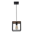 Load image into Gallery viewer, Farmhouze Light - OpenBox - 1 - Light Black Metal Square Lantern Pendant Light - Pendant - Black -