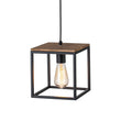 Load image into Gallery viewer, Farmhouze Light - OpenBox - 1 - Light Black Metal Square Lantern Pendant Light - Pendant - Black -