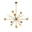 Load image into Gallery viewer, Farmhouze Light-OpenBox-12-Light Mid-century Brass Sphere Sputnik Chandelier-Chandelier-Brass-