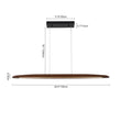 Load image into Gallery viewer, Farmhouze Light - OpenBox - Dimmable Warm LED Walnut Wood Linear Pendant Light - Chandelier - Walnut -