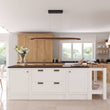 Load image into Gallery viewer, Farmhouze Light - OpenBox - Dimmable Warm LED Walnut Wood Linear Pendant Light - Chandelier - Walnut -