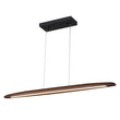 Load image into Gallery viewer, Farmhouze Light - OpenBox - Dimmable Warm LED Walnut Wood Linear Pendant Light - Chandelier - Walnut -