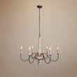 Load image into Gallery viewer, Farmhouze Light-OpenBox-Farmhouse 6 Light Wood Weathered Anchor Chandelier-Chandelier--