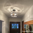 Load image into Gallery viewer, Farmhouze Light - OpenBox - Farmhouse Glass Lantern Semi Flush Mount - Ceiling Light -