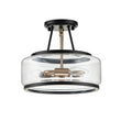 Load image into Gallery viewer, Farmhouze Light - OpenBox - Farmhouse Glass Lantern Semi Flush Mount - Ceiling Light -