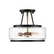Load image into Gallery viewer, Farmhouze Light - OpenBox - Farmhouse Glass Lantern Semi Flush Mount - Ceiling Light -