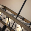 Load image into Gallery viewer, Farmhouze Light - OpenBox - Farmhouse Rectangle Wood Cage 5 Light Cross - iron Chandelier - Chandelier -