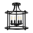 Load image into Gallery viewer, Farmhouze Light-OpenBox-Farmhouse Round Lantern Semi Flush Mount-Ceiling Light--