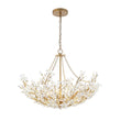 Load image into Gallery viewer, Farmhouze Light - OpenBox - Glam Farmhouse Crystal Flower Brass Basin Chandelier - Chandelier - 6 - Light -